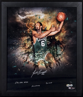 Bill Russell Autographed and Inscribed 24x28 Framed Photograph Print LE 4/6 (Fanatics)